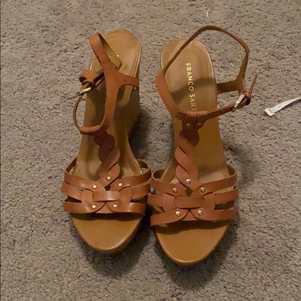 Strappy Cork Wedge Heel- size 9